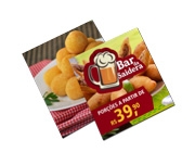 MINI CARTÕES COUCHÊ 250G VERNIZ UV TOTAL F - 4X4