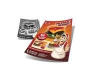 PANFLETOS, FLYERS E FOLHETOS COUCHÊ 115G - SEM VERNIZ