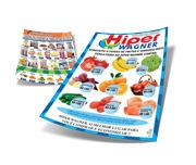 PANFLETOS, FLYERS E FOLHETOS COUCHÊ 145G SEM VERNIZ