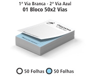 BLOCOS E TALÕES 50 FOLHAS APERGAMINHADO 75G-2 VIAS 150X210MM
