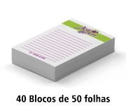 BLOCOS E TALÕES 50 FOLHAS APERGAMINHADO 90G-1 VIA