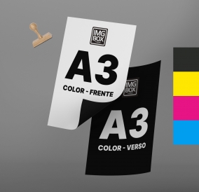 IMPRESSÃO A3 COLOR OFFSET 75G - FRENTE E VERSO