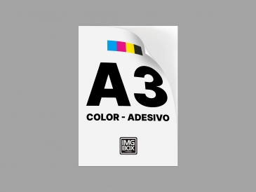 IMPRESSÃO A3 COLOR - PAPEL ADESIVO
