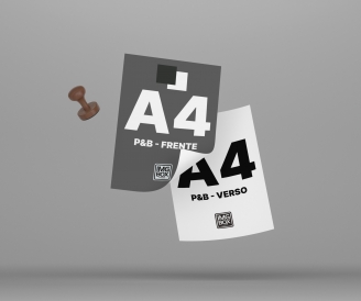 IMPRESSÃO A4 PRETO E BRANCO - FRENTE E VERSO
