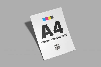 IMPRESSÃO A4 COLOR PAPEL COUCHE 210G