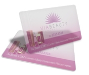 CARTÕES DE VISITA PVC 0,30MM TRANSPARENTE - 4X0