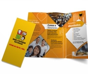 FOLDERS E MALA DIRETA COUCHÊ 115G -2 DOBRAS