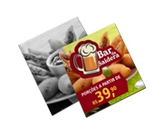 MINI CARTÕES COUCHÊ 250G VERNIZ UV TOTAL F - 4X1
