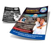 PANFLETOS, FLYERS E FOLHETOS COUCHÊ 145G SEM VERNIZ