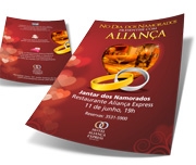 PANFLETOS, FLYERS E FOLHETOS COUCHÊ 145G SEM VERNIZ