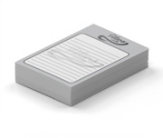 BLOCOS E TALÕES 50 FOLHAS APERGAMINHADO 75G - 1 VIA