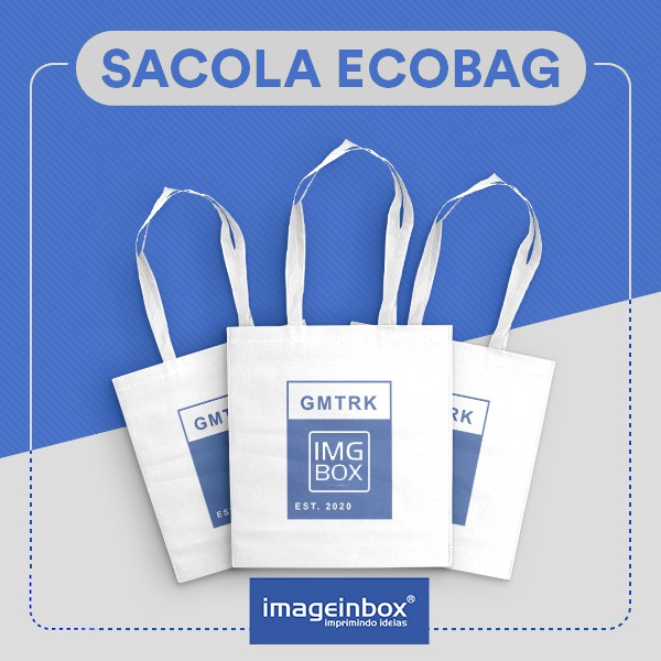 SACOLA ECOBAG ALGODÃO CRU 30X40CM/ PERSONALIZAÇÃO 10x15CM