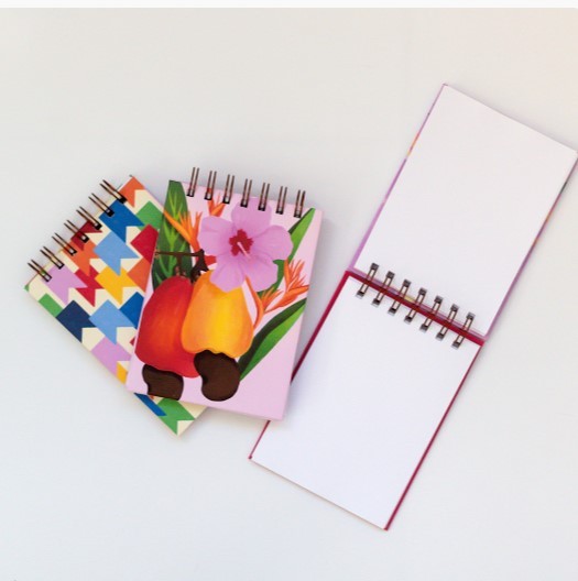 BLOCO CAPA DURA 10X15CM COM WIRE-O MIOLO BRANCO