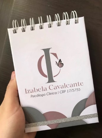 BLOCO CAPA DURA 15X21 CM COM WIRE-O MIOLO BRANCO
