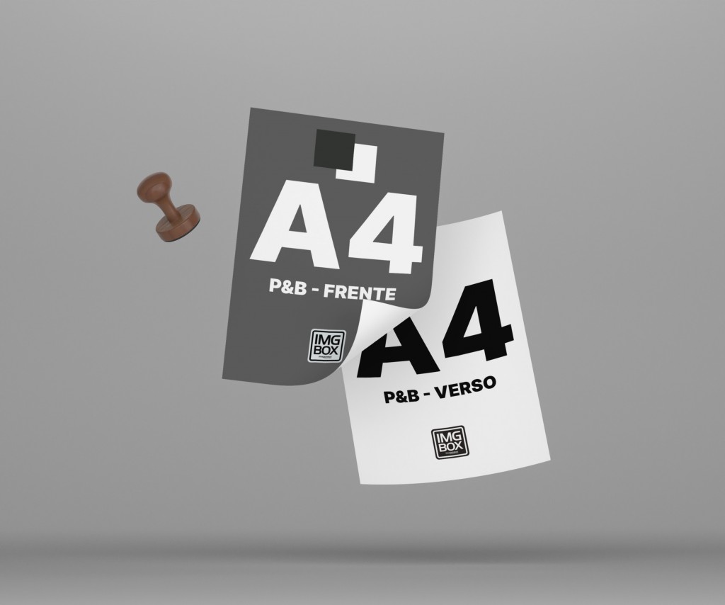 IMPRESSÃO A4 PRETO E BRANCO - FRENTE E VERSO