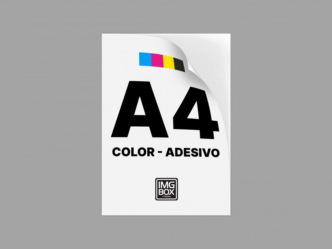 IMPRESSÃO A4 COLOR - PAPEL ADESIVO