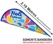 BANNER BANDEIRA AVULSA TECIDO MICROFIBRA - MODELO: GOTA