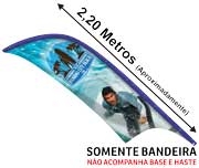 BANNER BANDEIRA AVULSA TECIDO MICROFIBRA - MODELO: VELA