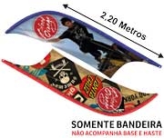 BANNER BANDEIRA AVULSA TECIDO MICROFIBRA - MODELO: VELA