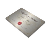 CERTIFICADOS EM PAPEL ESPECIAL